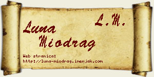 Luna Miodrag vizit kartica